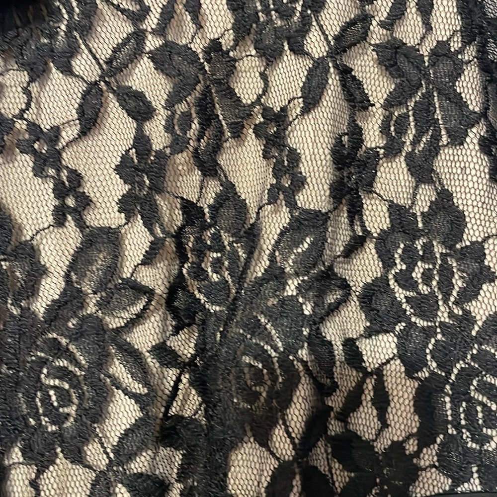 Black lace Ashley Stewart size 18/20 long dress - Picture 3 of 9